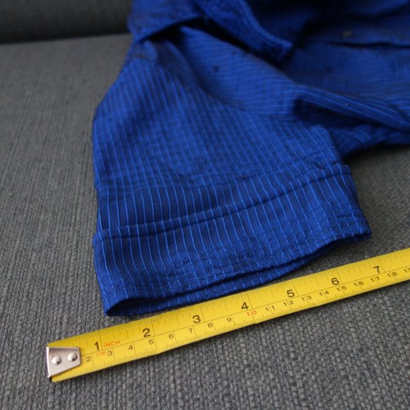 Diesel StyleLab Blue Short Cuffed Sleeve Button Down Made in Italy Shirt Size S - Picture 4 of 10